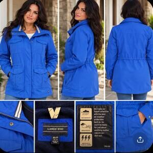 Lands’ End Squall Waterproof Windproof Fleece-Lined Jacket Women’s